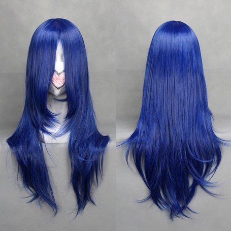 Shugo Chara Fujisaki Nagihiko gradient blue 65CM Cosplay wig+free shipping