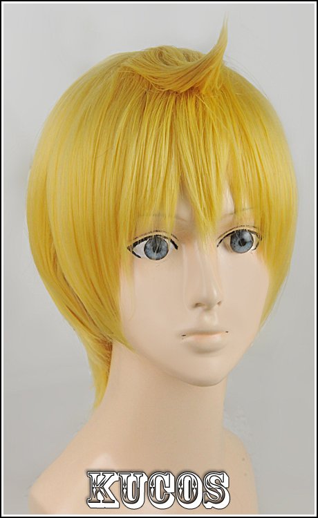 MAGI Alibaba golden Cosplay wig+free shipping+Free Wig Cap