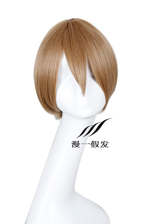 Hitman Reborn Futa brown Cosplay wig+free shipping+Free Wig Cap