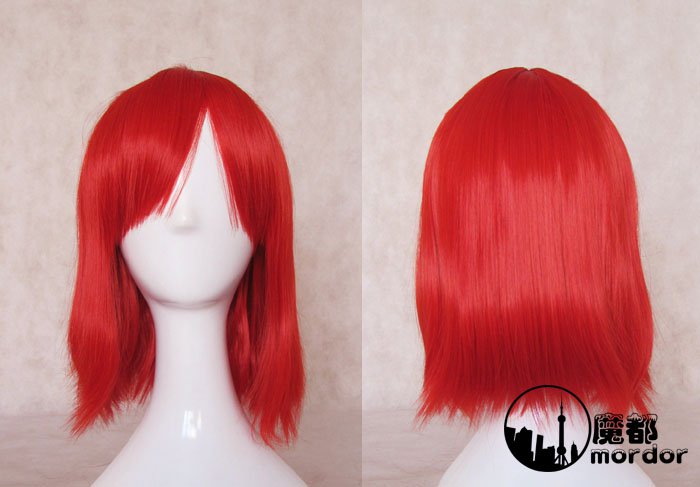 Black Butler Angelina Dalles red 45cm Cosplay wig+free shipping+Free Wig Cap