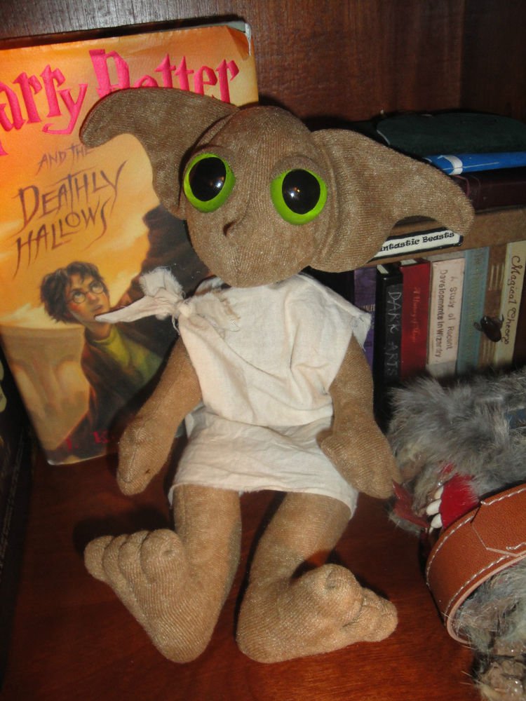 Harry Potter Dobby Inspired Plush 13" Hand Crafted House Elf Doll Wizarding
