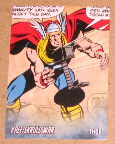 Avengers Kree-Skrull War (Upper Deck 2011) Retro Card R-24 Thor EX