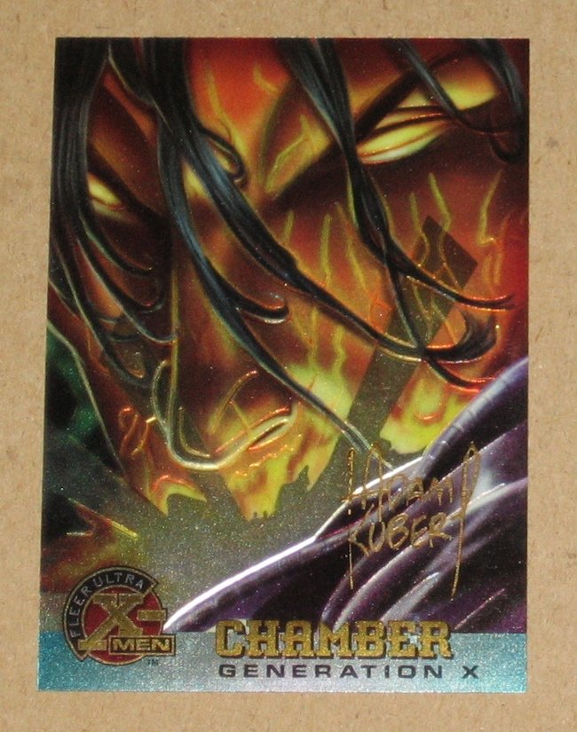 X Men All Chromium Fleer Ultra Gold Foil Signature Card