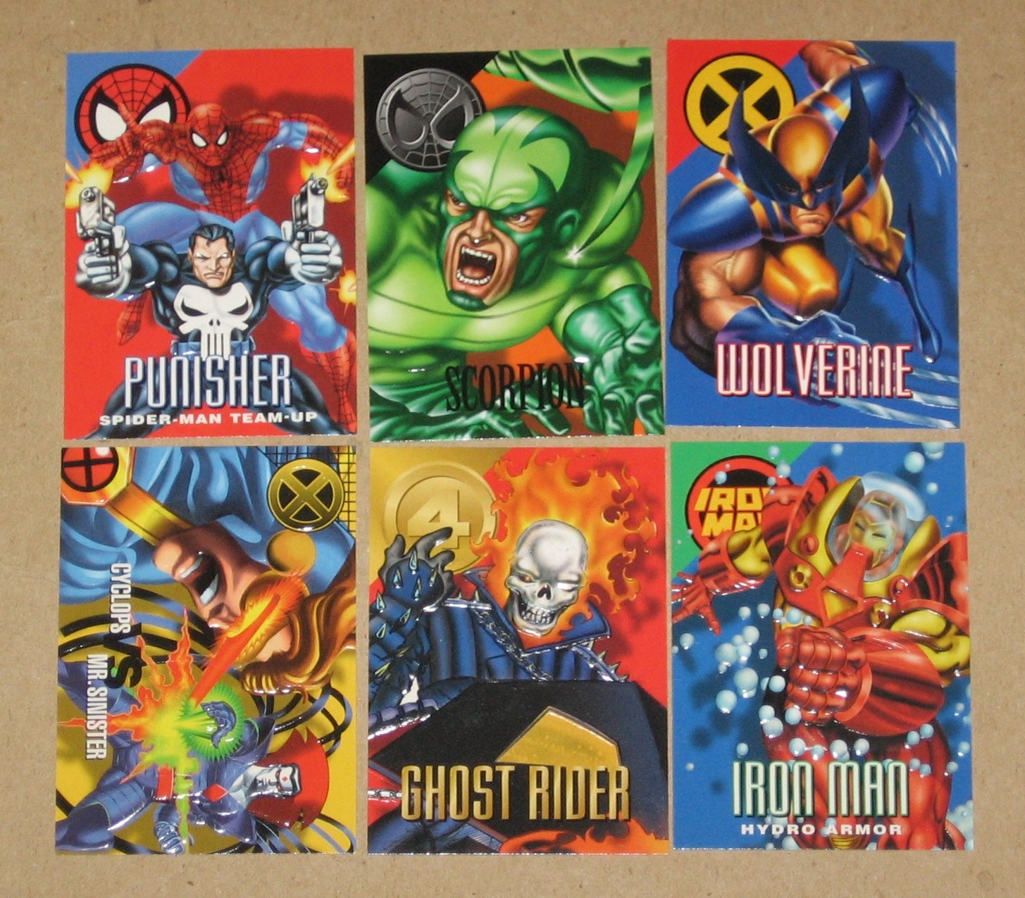 Marvel Vision (Fleer/SkyBox 1996) Single Cards