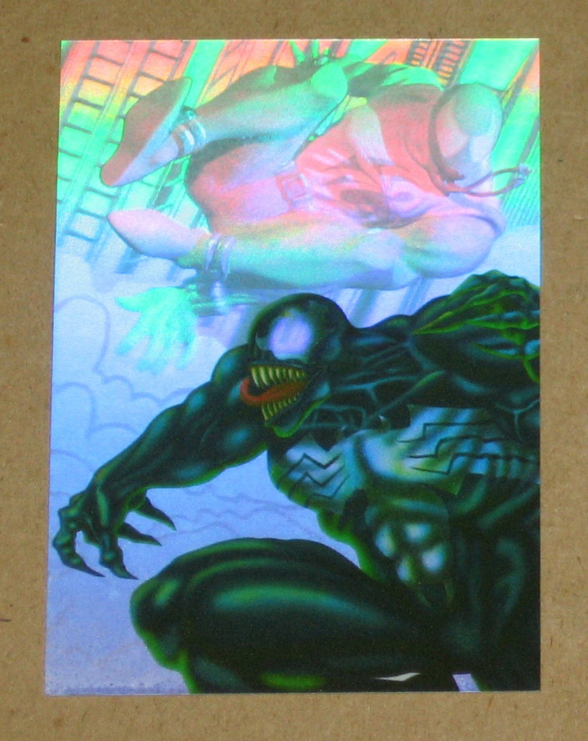 SpiderMan, Fleer Ultra (1995) Holoblast Card 6 Venom vs
