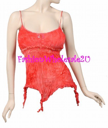 AS Papaya Gypsy Tie Dye Tank Top Wholesale (6 Pack)