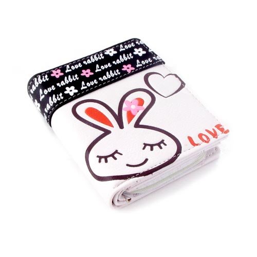 White Love Rabbit Wallet