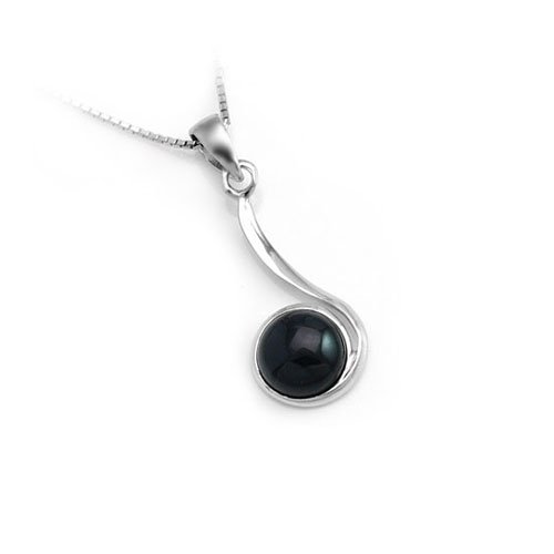 Music Note Agate Necklace