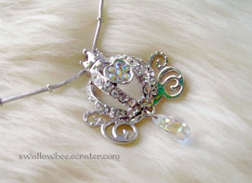 Princess Crown Sparkling Crystal Necklace