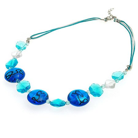 Handmade Summer Breeze Blue Necklace