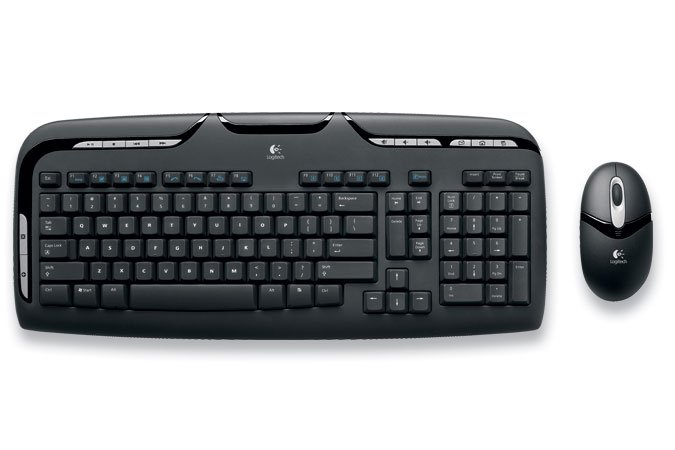 Logitech Cordless Desktop EX110 Keyboard and Optical Mouse Combo