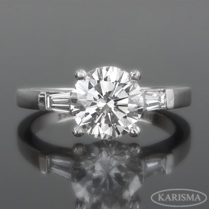 1.27ct Round Diamond Engagement Ring