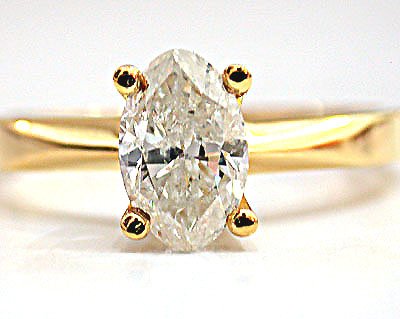 1.01ct Oval Diamond Solitaire Ring