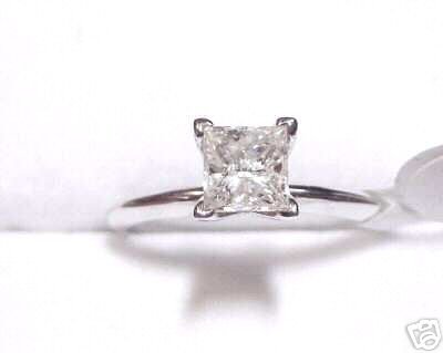 1.01ct Princess Diamond Solitaire Engagement Ring