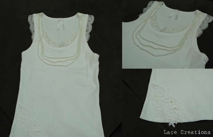 White Lace Tank Top