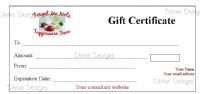 Gift Certificate - Pick Up