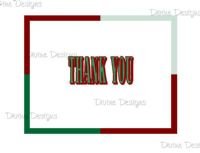 20 Thank You Cards - Pick Up