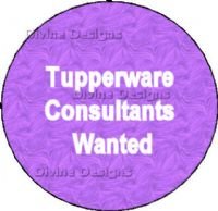 Tupperware Consultants Wanted Button - Shipped