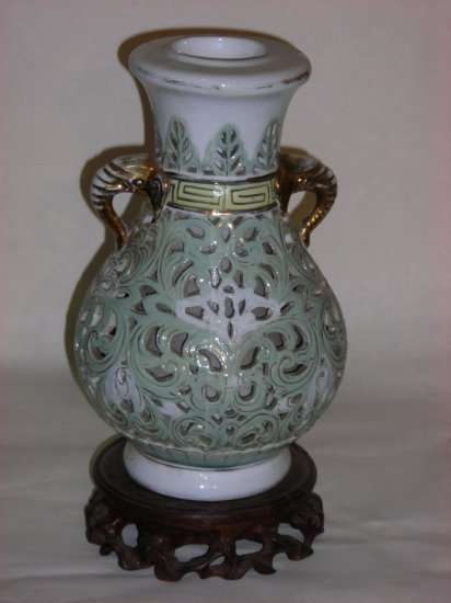 hollowed vase