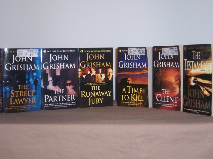 Set of 6 John Grisham books