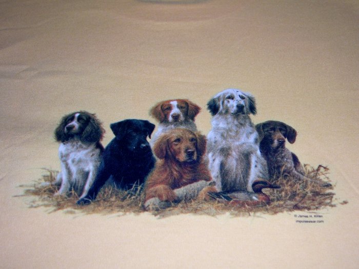 New Dogs in Haystack Adult Medium 2 sided