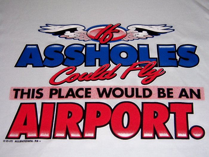 New If ___holes could Fly Adult Medium Item# 12