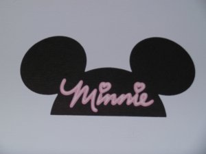 "Minnie Mouse" Ears Scrapbook Paper Piecing