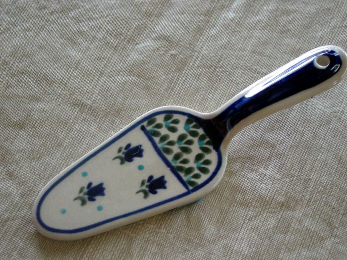 Polish Pottery Dessert Server Morning Delight Zaklady Ceramiczne Boleslawiec Poland
