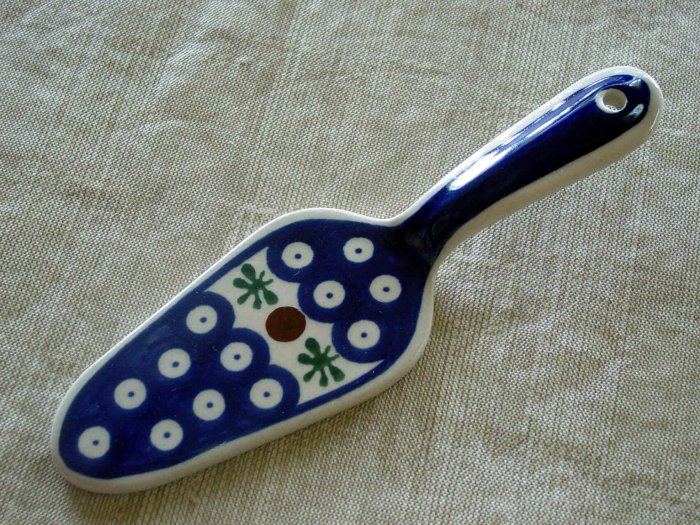 Polish Pottery Dessert Server Nature Zaklady Ceramiczne Boleslawiec Poland