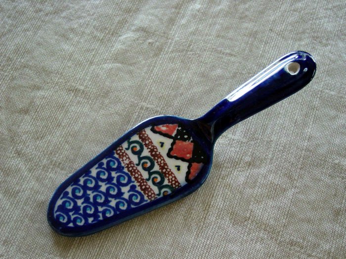 Polish Pottery Unikat Dessert Server Art 108 Signed! Boleslawiec Poland