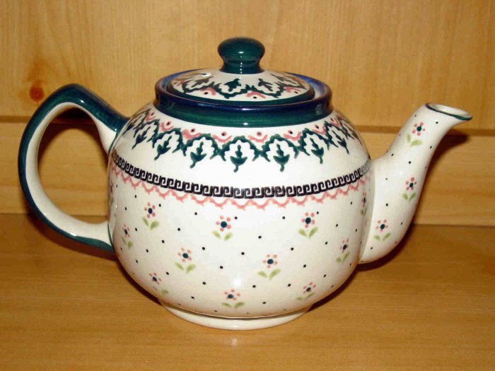 Polish Pottery Teapot Madison Zaklady Ceramiczne Boleslawiec Poland