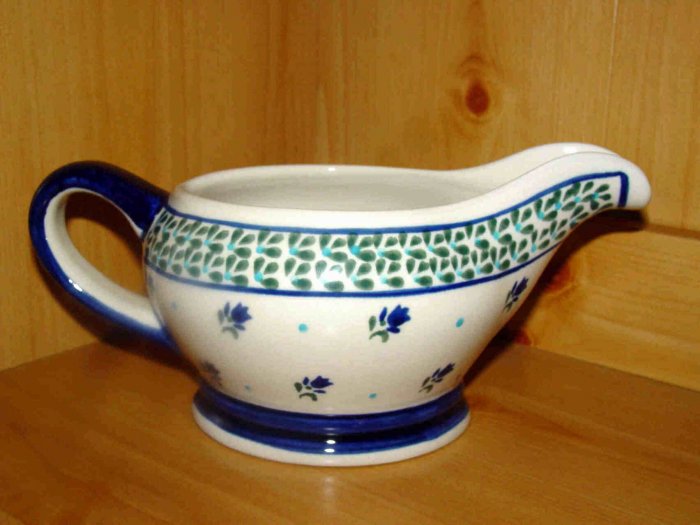 Polish PotteryGravy Boat Morning Delight Gat 1 Zaklady Ceramiczne Boleslawiec Poland