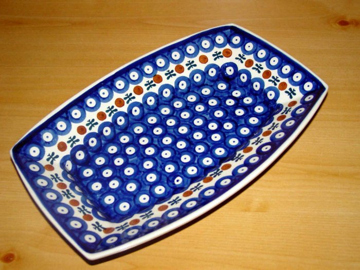 Polish Pottery Serving Dish Nature Boleslawiec Poland
