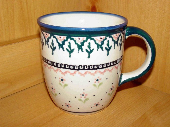 Polish Pottery Coffee Cup Madison Zaklady Ceramiczne Boleslawiec Poland