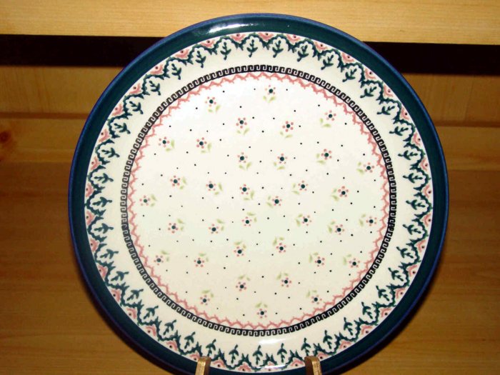 Polish Pottery Dinner Plate Madison Gat 1 Zaklady Ceramiczne Boleslawiec Poland