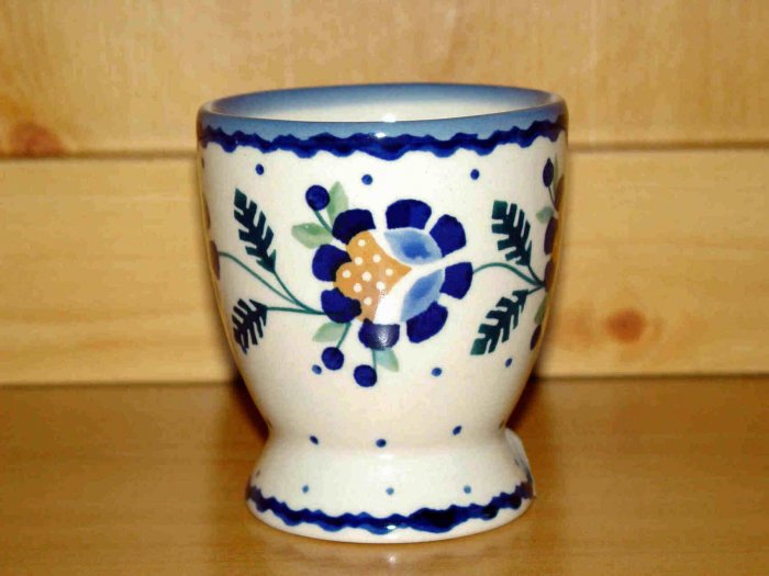 Polish Pottery Juice Cup Jenny Flower Boleslawiec Poland