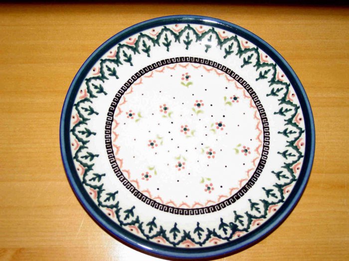 Polish Pottery Dessert Plate Madison Zaklady Ceramiczne Boleslawiec Poland