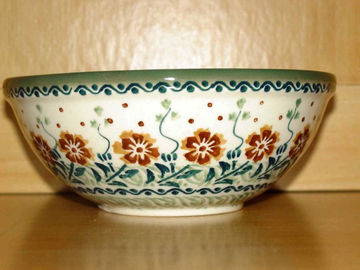 Polish Pottery Bowl Unikat Tuscany Boleslawiec Poland