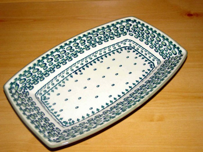 Polish Pottery Serving Dish Exclusive Unikat Boleslawiec Poland