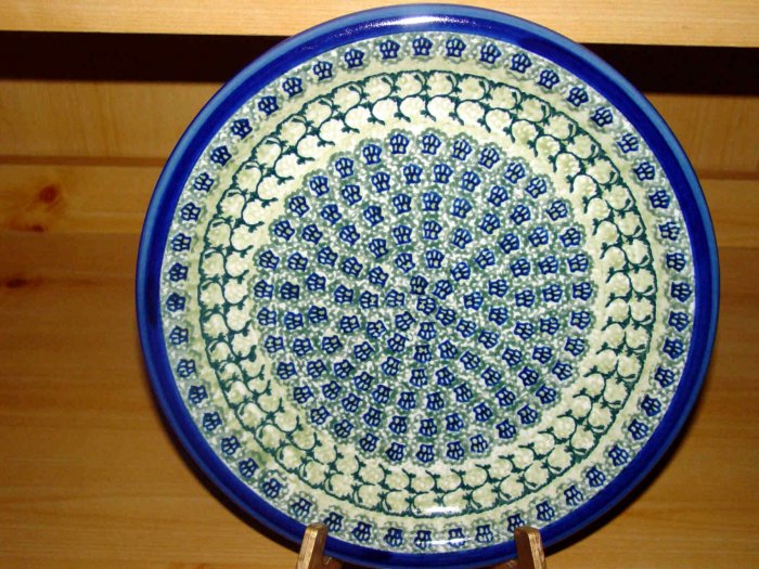 Polish Pottery Dinner Plate Unikat Gat 1 Shannon Signed Zaklady Ceramiczne Boleslawiec Poland