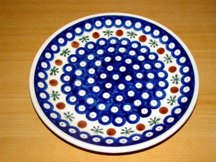 Polish Pottery Dessert Plate Nature Gat 1 Zaklady Ceramiczne Boleslawiec Poland