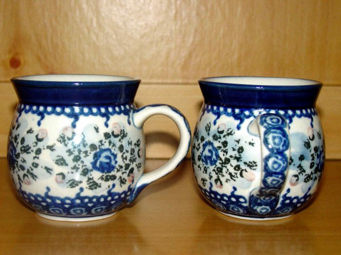 Polish Pottery Childrens Oh So Sweet Floral Bubble Mug Boleslawiec Poland