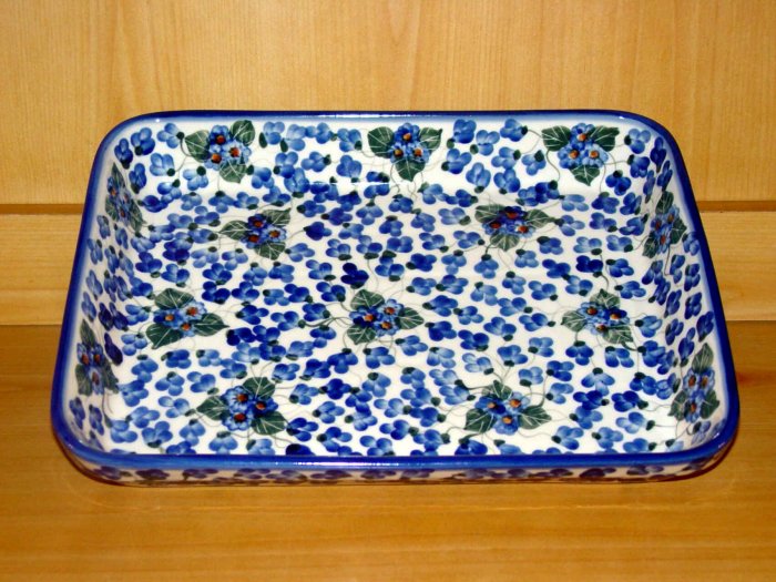 Polish Pottery Baker Signature Three Sisters From Unikat WR Ceramika Boleslawiec Poland