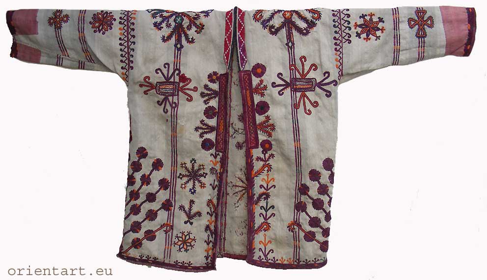 antique afghan Nomadic manâs jacket Paktya coat B