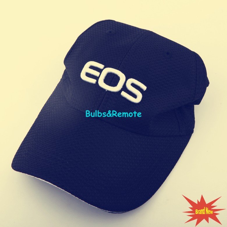 For Canon EOS Logo Baseball Cap Hat Black 7D 60D 5D 5D2 5D3 7D DSLR Universal-size