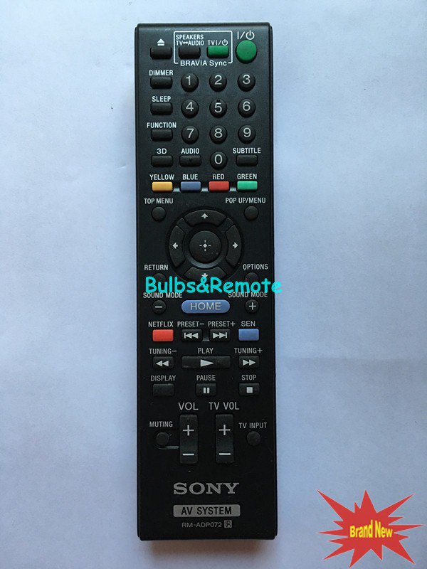 For SONY BDV-E390 BDV-N790 BDV-N790W BDV-T39 BDV-T79 Audio Video Receiver Remote Control