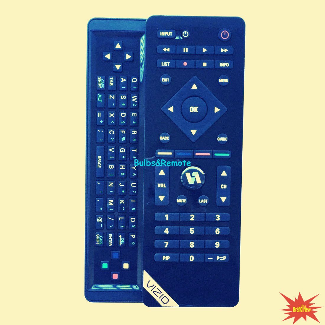 For Vizio SV422XVT SV472XVT VF552XVT M470NV M550NV TV Remote Control BLUETOOTH SLIDE OUT KEYBOARD