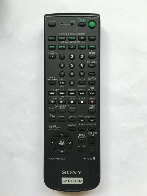 For Sony RM-P362 STR-D550Z STR-D65 STR-D650Z Audio/Video Receiver Remote Control