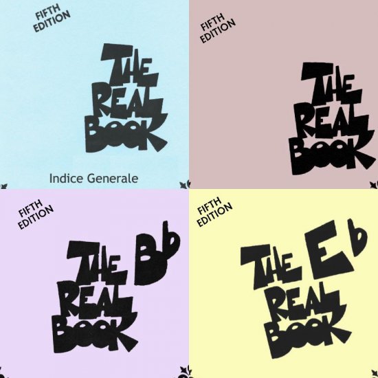 Four Real Books, C, Bb, Eb, and Bass, 5th Edition