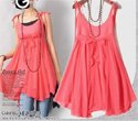 Cute Empire Dress Orange Red